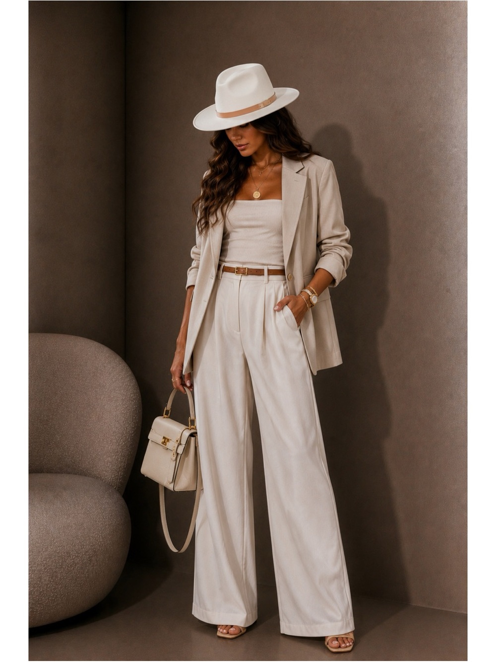 Lack Of Color Ivory Fader Hat